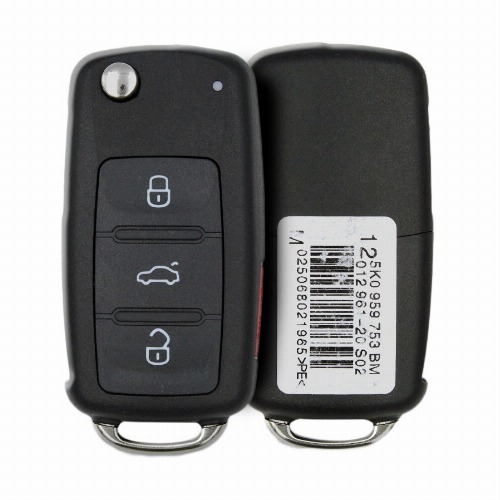 5F0 827 202 AD Original Flip Key Remote Remote Type Fobik